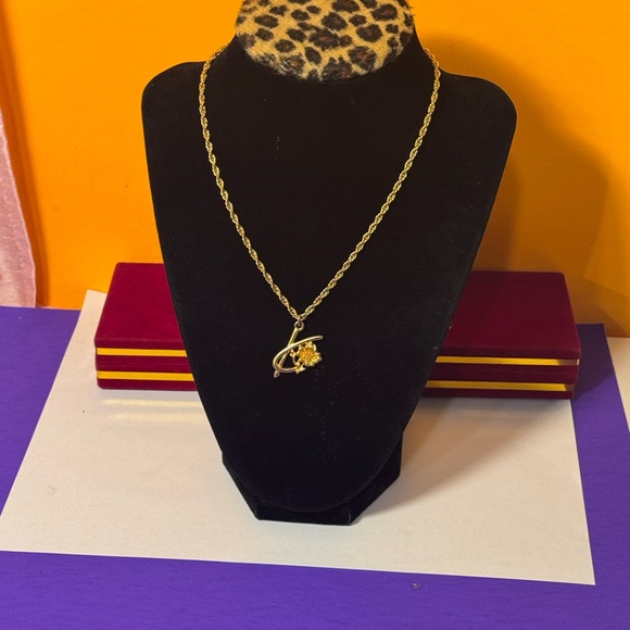 Kenzo Jewelry - Kenzo Gold Necklace with Floral Accent